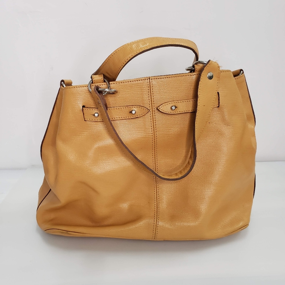 Andrea Mabiani Leather Camel Shoulder Bag